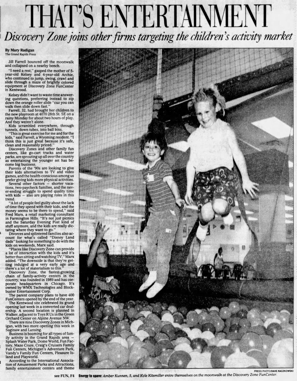 Discovery Zone - June 1994 Article